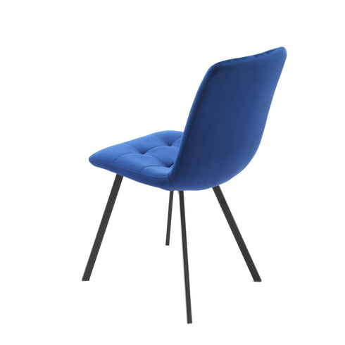 Native Home Lifestyle Squared Navy Blue Dining Chairs (Set Of 2)